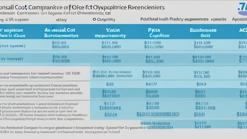 Professzionális költség összehasonlító táblázat 5 éves tulajdonlási költségekkel három porszívó típusra oszlopdiagramokkal